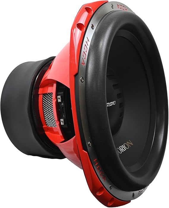 ORION HCCA154 High Performance 15 Competition Grade Car Subwoofer, 10000W Max Power, 2500W RMS, Dual 4 Ohms, 4 Voice Coil Powerful Black Coil Subwoofer for Cars, Trucks, Jeeps. Sold Individually.