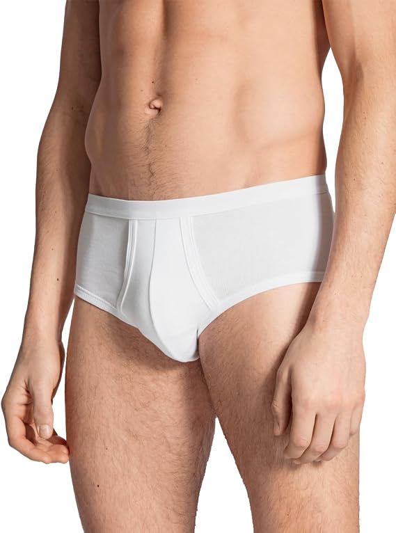 Calida Men's Cotton Classic Briefs, Full Seat Coverage | Twisted Cotton Line | 100% Cotton