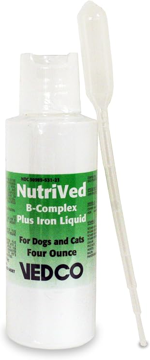 NutriVed B-Complex Plus Iron Liquid 4oz