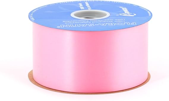 Berwick 2-3/4-Inch Wide by 100-Yard Spool Flora Satin Craft Ribbon, Azalea