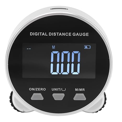 Digital Tape Measure, 0-656.2ft Measurement Range LCD Display Electronic Rolling Ruler Rechargeable Unit Switching Rolling Distance Measuring Tool for Curve Flat Measurement