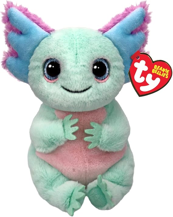 Ty Beanie Bellies Alex The Pastel Axolotl - 6"
