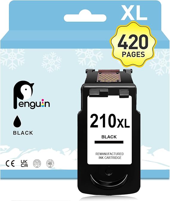 Penguin 210XL Black Ink Cartridge for Canon Pixma 210 Black Ink High Yield