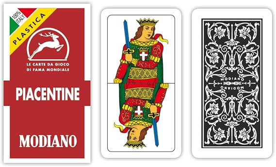 Jeu de 40 cartes : Piacentine N.81/10 100% PVC