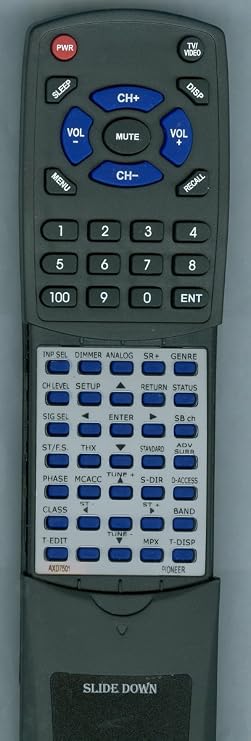 Replacement Remote Control for Pioneer AXD7501, VSX92TXH