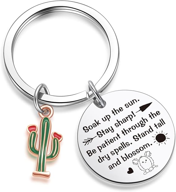 ZNOSVEI Cactus Sun Keychain Cactus Decor