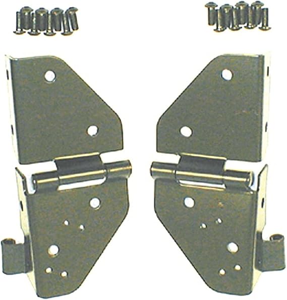 Rugged Ridge Windshield Hinges for Jeep CJ/Wrangler YJ | 11209.01 | Fits 1976-1986 Jeep CJ; 1987-1995 Jeep Wrangler YJ
