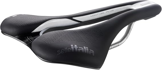 Selle Italia SLR Boost Endurance Ti316 Superflow Road Bike Saddle - Comfortable Road Bicycle Seat - Short Nose Saddle Road, Racing, Endurance, Triathlon, Black & White, 248 x 145mm, 207g (SI510753) | bike-saddles-and-seats