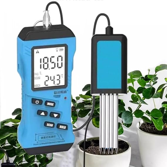 7 in 1Rapid Soil Tester Meter Nitrogen Phosphorus Potassium EC PH NPK Humidity Moisture Nutrient Conductivity Tester,Soil Fertility Test