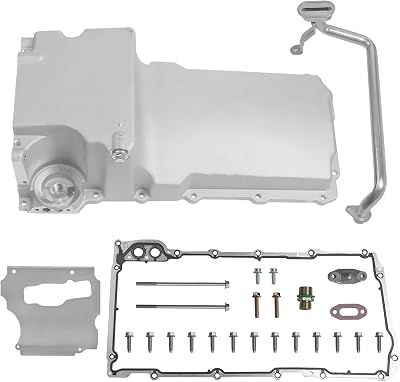 302-1 LS Oil Pan Kit Fits for LS1 LS6 LS2 LS3 LS6 LSX 4.8L 5.3L 5.7L 6.0L 6.2L Engines GM Muscle Classic Car Truck Aluminum Swap Retrofit Oil Pan Kit