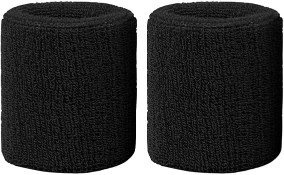 Sweatbands Sports Wristbands for Kids and Women - 3 inch Elastic Athletic Wrist Bands for Tennis, Basketball, Running, Working Out