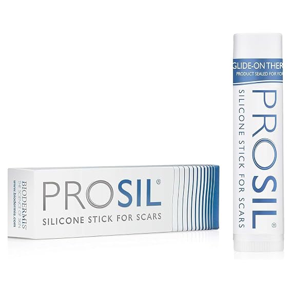 ProSil Silicone Scar Gel Stick, Premium Mess-Free Silicone Scar Stick, 17g | Silicone Gel for Scars from Burns, Acne & Surgery, Glide-On Silicone Scar Treatment, Gentle for Kids, Adults & All Skin Types
