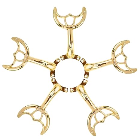 5 Pcs 52Ceiling Fan Blades Arms Replacement,Ceiling Fan Blades Arms Replacement Parts Mounting Bracket Kit for Replacing The Worn FanBlades,Keep The Balance and Good Performance(Gold)