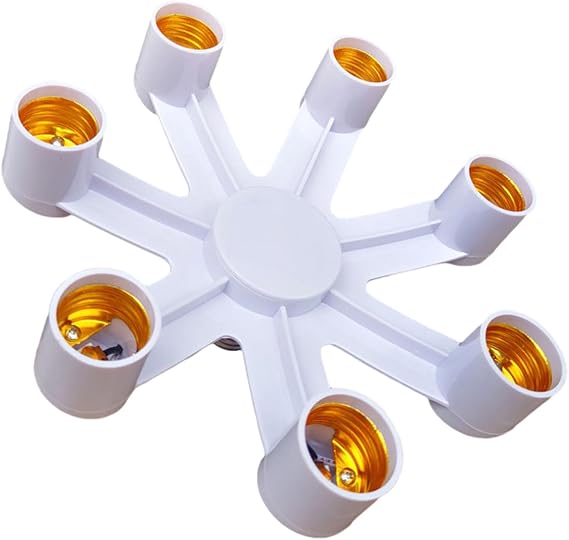 E27 Base Socket Splitter E27 To E27 LED Bulb Lamp Holder 2in1/3in1/4in1/5in1/6in1/7in1 Lamp Socket Light Bulb Adapter Light Bulb Socket Splitter