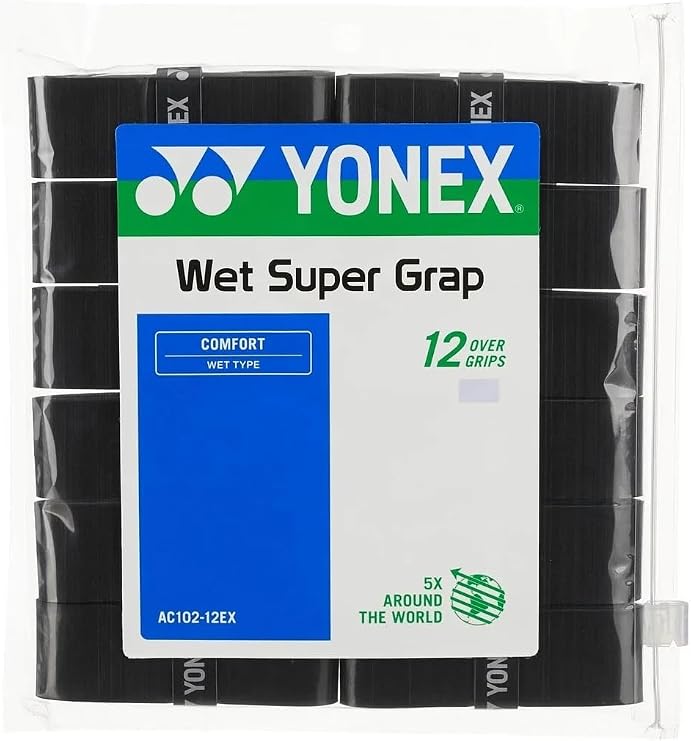 YONEX Wet Super GRAP Overgrip 12 Pack (Color Options)
