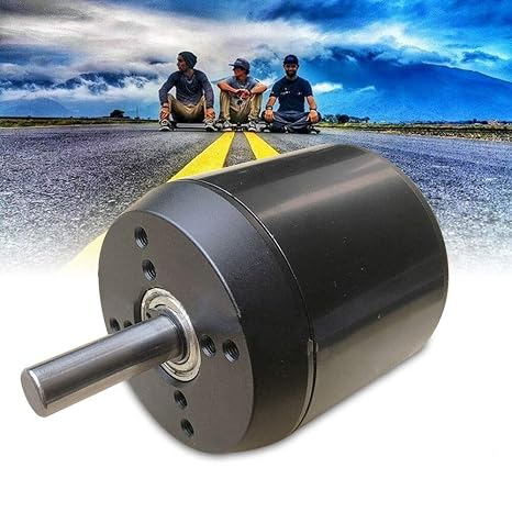 C6374 Electric Skateboard Motor High Efficience Sensored Brushless Motor 170KV High-Speed 4080 RPM, 10mm Shaft, 5P Hall Sensor, Lightweight Aluminum Alloy