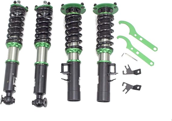 R9-HS2-118 compatible with BMW 5-Series RWD (E34) 1987-95 Hyper-Street II Coilover Kit w/ 32-Way Damping Force Adjustment Lowering Kit by Rev9, 32 Damping Level Adjustment