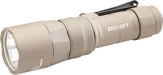 SureFire EDC1-DFT High-Candela Everyday Carry LED Flashlight, Tan