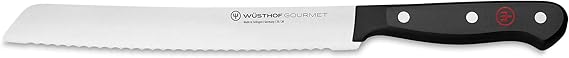 Wusthof Gourmet 8" Bread Knife, Black