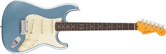 Fender American Ultra Luxe Vintage '60s Stratocaster Electric Guitar - Ice Blue Metallic, Heirloom Lacquer