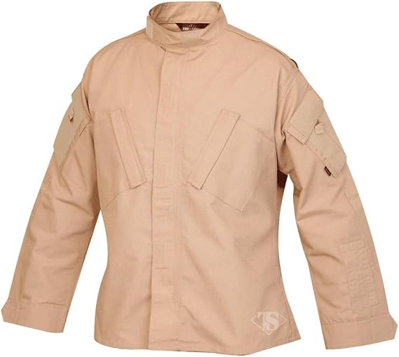 Tru-Spec 1286007 Tactical Response Uniform Shirt, Polyester Cotton Rip-Stop, XX-Large Regular, Khaki