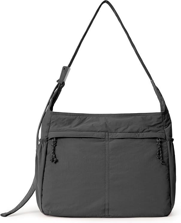 ODODOS 20L Crossbody Tote Bag Large Capacity Lightweight Hobo Shoulder Sling Bags for Gym Shopping Beach Travel
