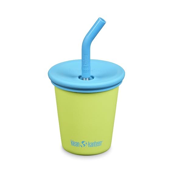 Klean Kanteen 10oz Kid's Cup with Straw Lid - Juicy Pear