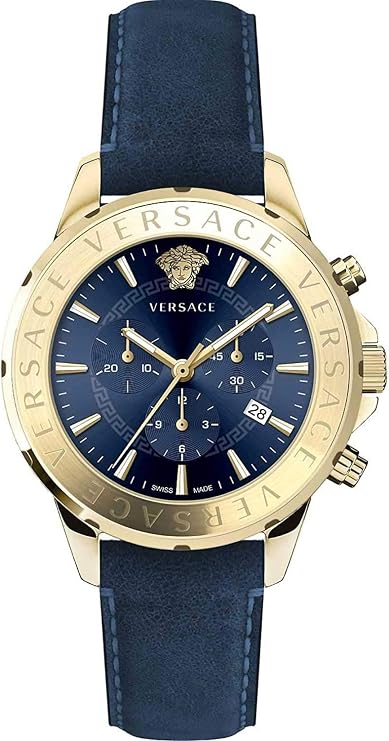 Versace VEV6003 19 Men's Chronograph Watch, Signature Wrist Watch