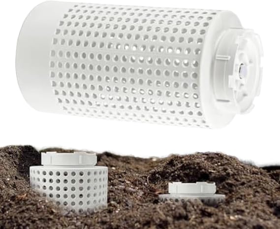 Worm Composting Bin - In Ground Worm Compost Bin | Moisture-control Space-saving Compost Container for Kitchen Scraps Yard Waste Gardener Organic Gardening