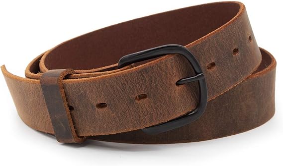 The Bootlegger Leather Belt | Made in USA | Full Grain Leather | Mens Belt