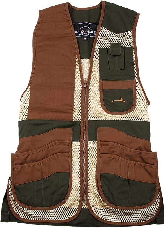 Wild Hare Shooting Gear Heatwave Mesh Vest, Forest Green/Brown