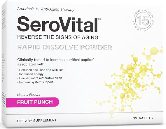 Serovital Renewal Complex Drink Mix | Natural HGH Support | Healthy Aging