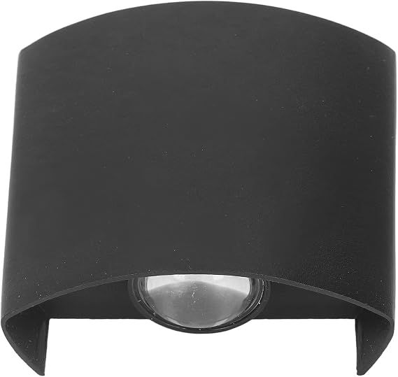LED Wall Light Decorative Aluminum Alloy Black Wall Sconce Lamp for Outdoor (Warm Light)