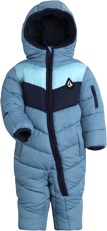 Volcom Baby Boys Snowsuit Insulated Sherpa-Lined Hooded Puffer Pram