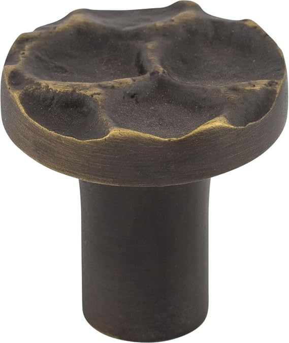 Top Knobs Cobblestone 1 1/8" Diameter Round Knob Brass Antique