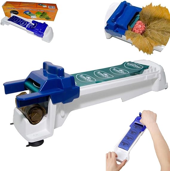 Grape Leaves Roller, Grape Leaf Roller Machine, Magic Sushi Roll Maker, Stuffed Leaves Grape Cabbage, Vegetable Meat Rolling Tool for Beginners and Children (1pcs)