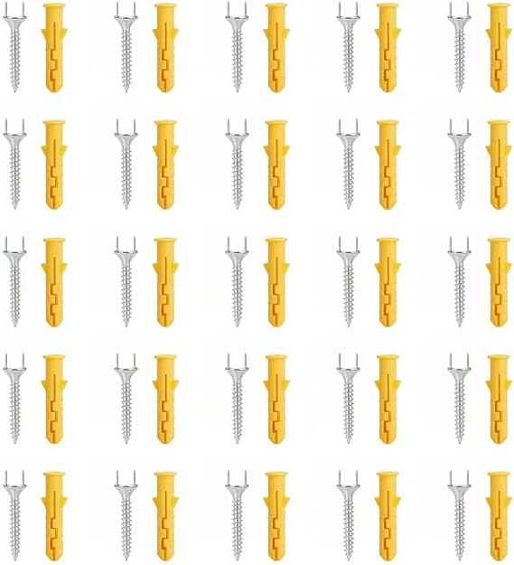 SelfTapping Screws with DoubleHead Seamless Nails, Replacement Fasteners for Acoustic Panels, Secure Mounting Hardware for Preventing Panel FallOff(3.5cm 0.7cm 25 expan)