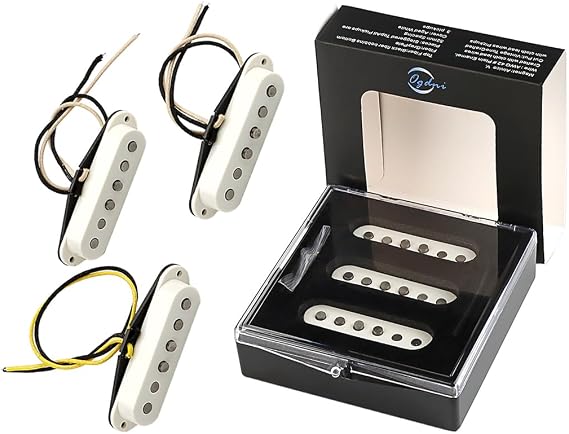 Alnico 5 Single Coil Pickups,Guitar SSS Pickups Neck/Middle/Bridge Pickups Set for Electric Guitar Stratocaster Replacement Part