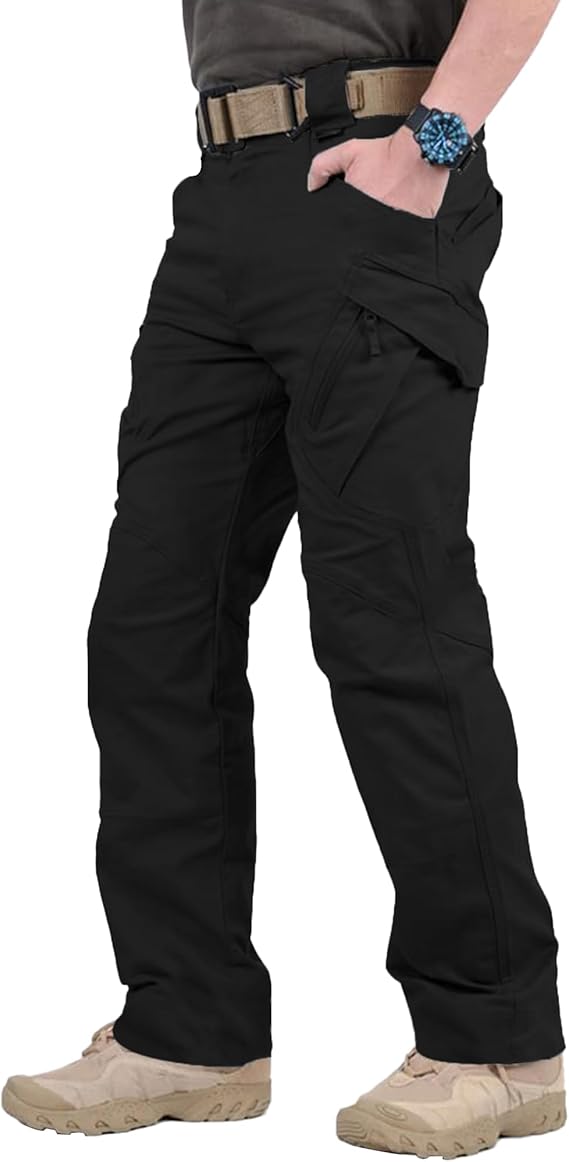 YAOBAOLE Mens Work Trousers Slim Fit Military Tactical Trousers Combat Pants Men
