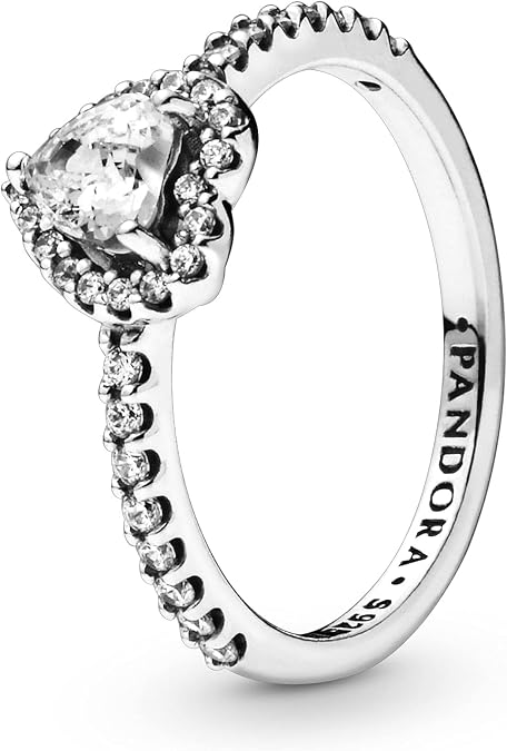 PANDORA Elevated Heart Ring - 7.5