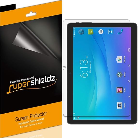 Supershieldz (3 Pack) Designed for Onn 10.1 inch Tablet and Onn Tablet Pro 10.1 inch (Model: 100003562) Screen Protector, High Definition Clear Shield (PET)