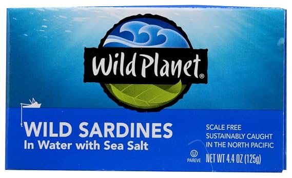 Wild Planet Wild Sardines in Spring Water 12x 4.375 Oz