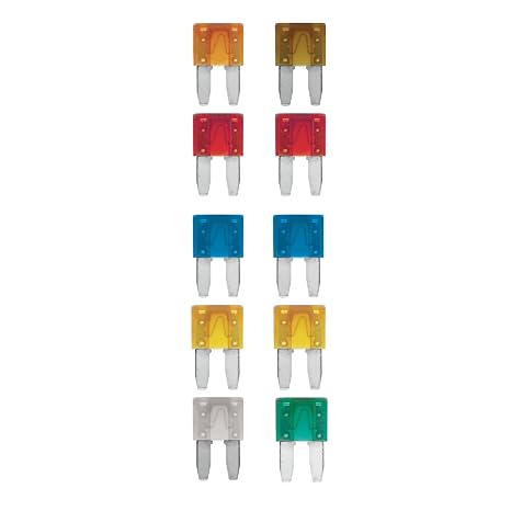 Tek Automotive Micro2 Car Fuses – 10 Pack ATR Blade Replacement 5A–30A for 12V Vehicles