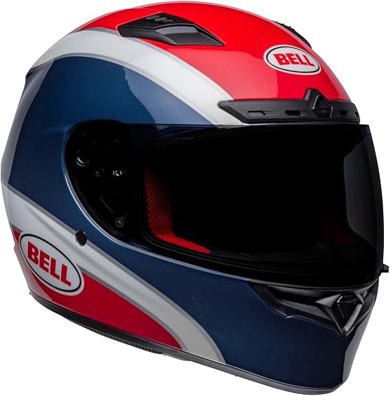 Bell Powersports Qualifier DLX MIPS Classic Gloss Navy/Red Small