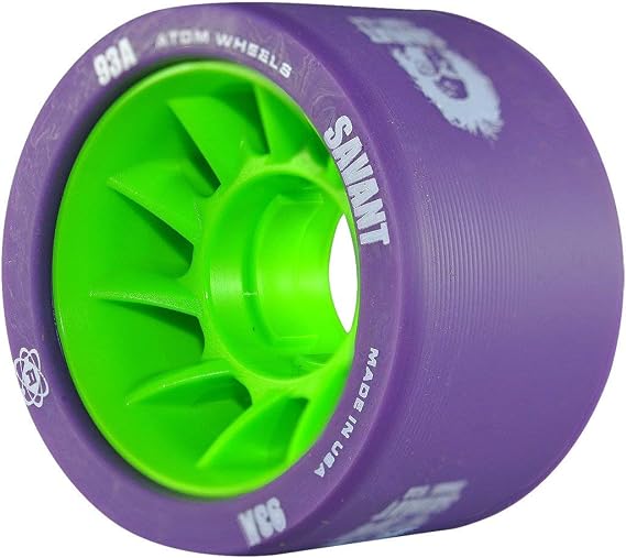 Atom Savant Skate Wheels Purple 93A Set of 4