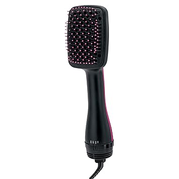 REVLON One-Step Hair Dryer and Styler, All-in-One Hair Brush Straightener for Salon-Quality Smooth & Straight Styles, Black