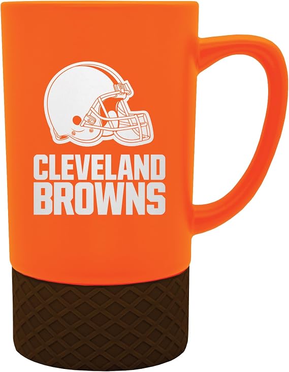 Great American Products Cleveland Browns Team Logo 16oz. Laser Etched Jump Mug