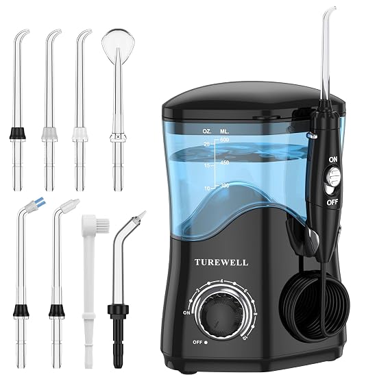 TUREWELL Water Dental Flosser for Teeth/Braces, Water Teeth Cleaner