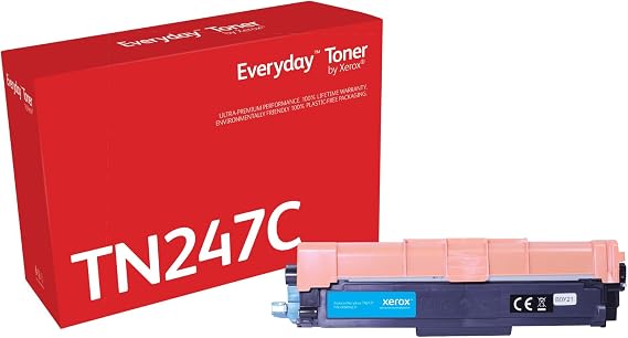 Everyday by Xerox Compatible Brother TN247C Cyan Toner, High Capacity