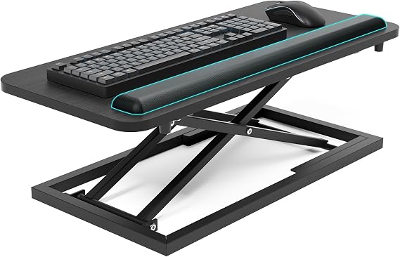 Adjustable Keyboard Riser for Desk with Wrist Rest Keyboard and Mouse Stand